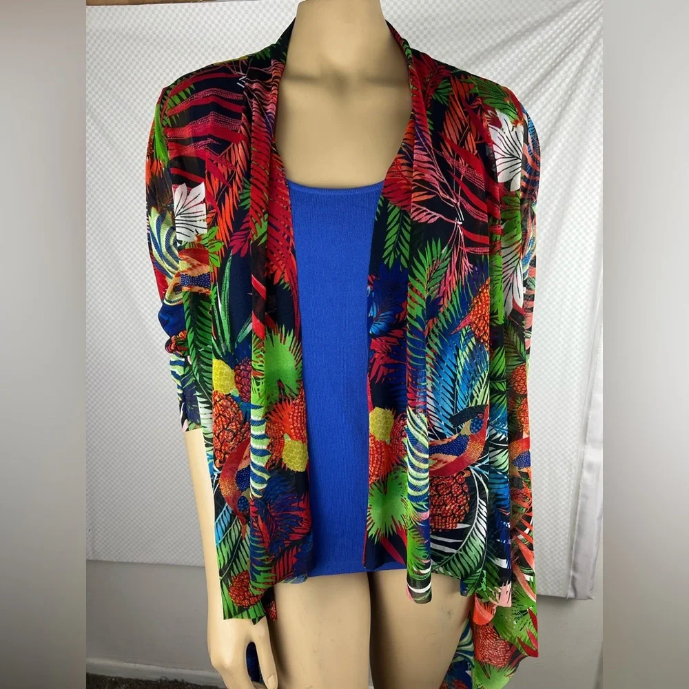 Attitudes by Renee‎ Global Illusions Cover Up Cameo tropical LG Petite